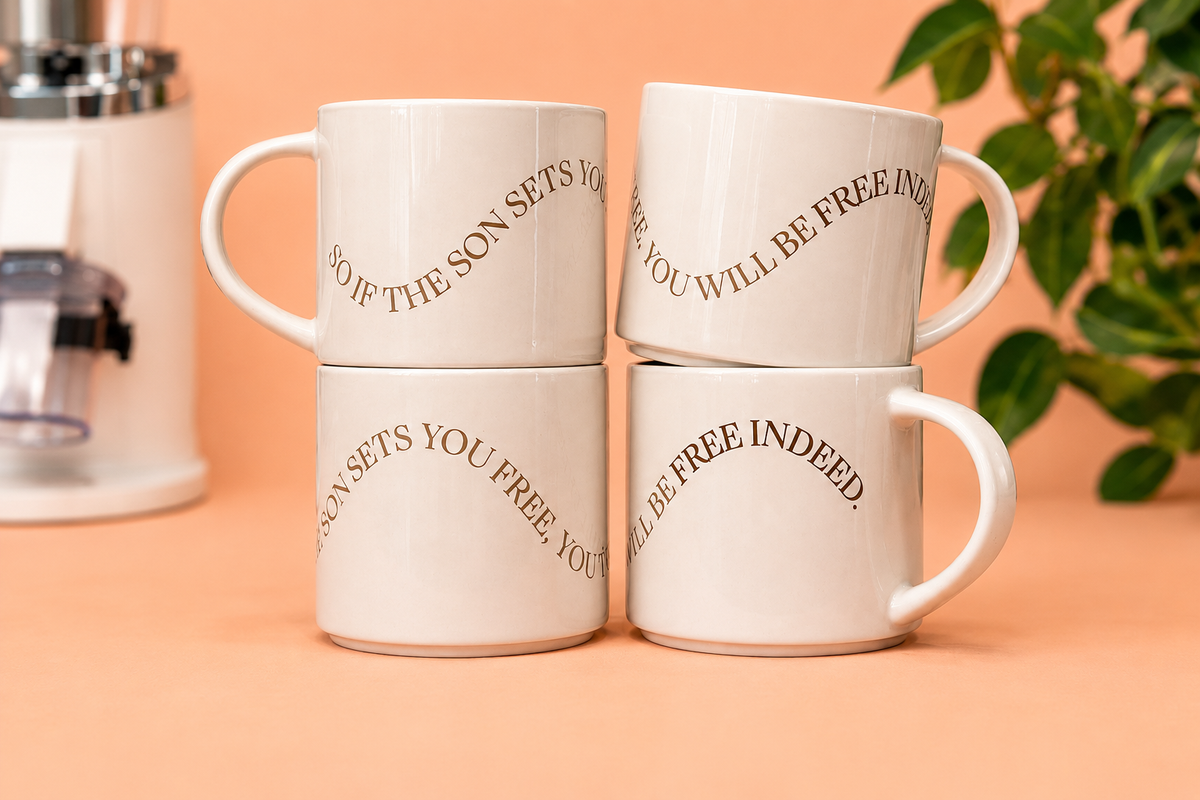 john 8:36 mug - 15oz
